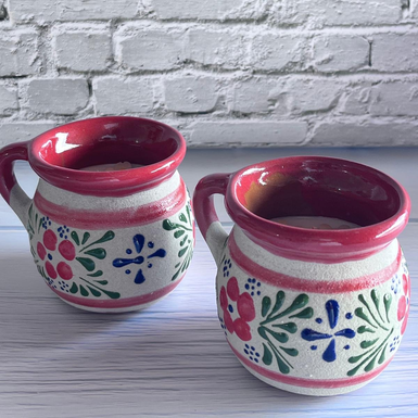 Handcrafted Mexican Pottery Mug candle container